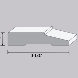 Bevel Step Casing {3/4 x 3-1/2"}